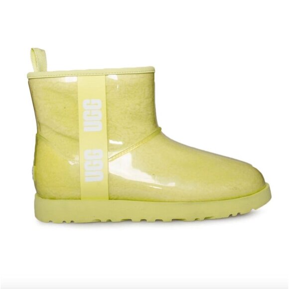 UGG Classic Clear Mini Key Lime Boots Waterproof Size 8 - Picture 1 of 10